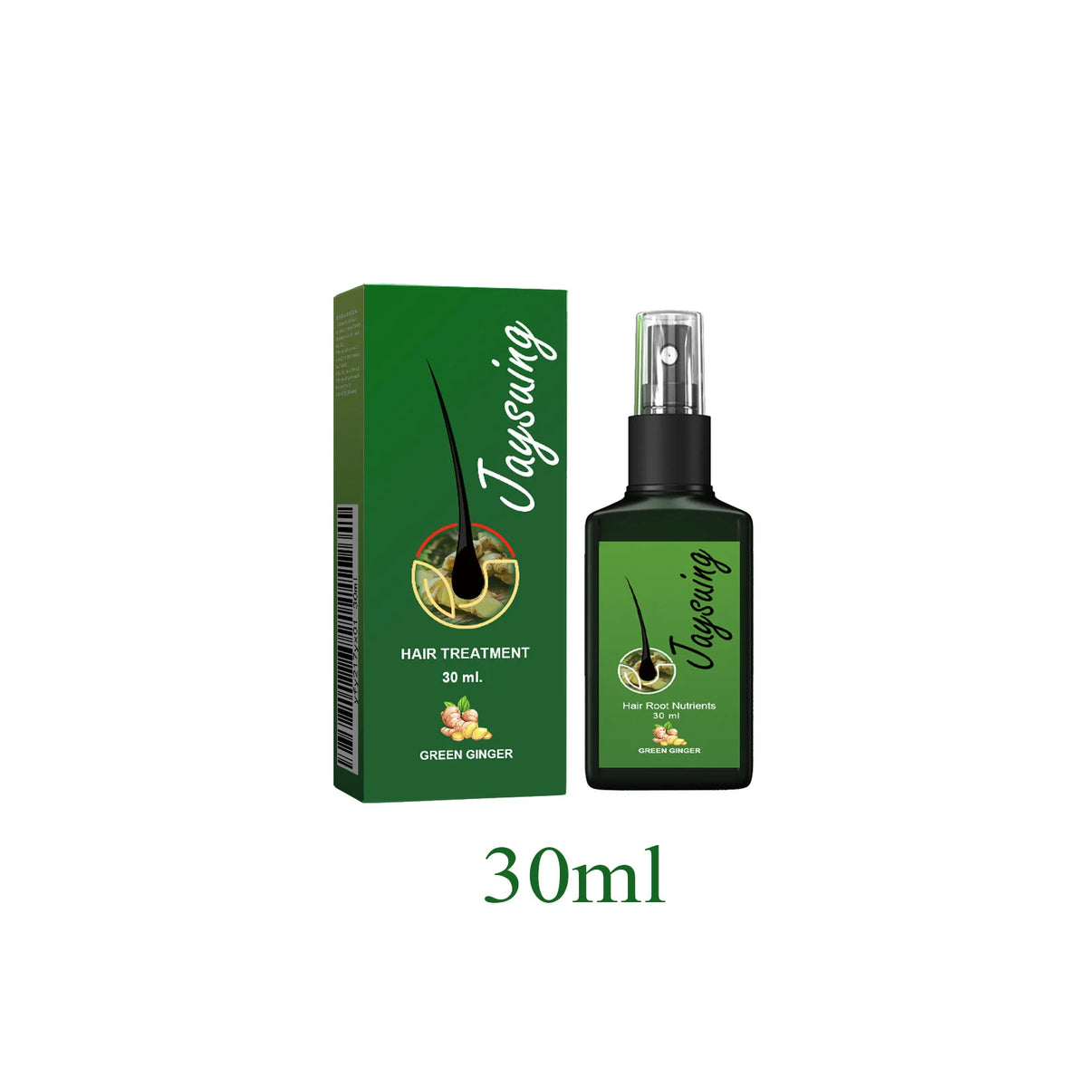 Ginger Hair Growth Serum Spray Scalp Treatment Nourish Hair Root Strengthen Prevent Loss Repair Follicle Smooth Essence Nutrient