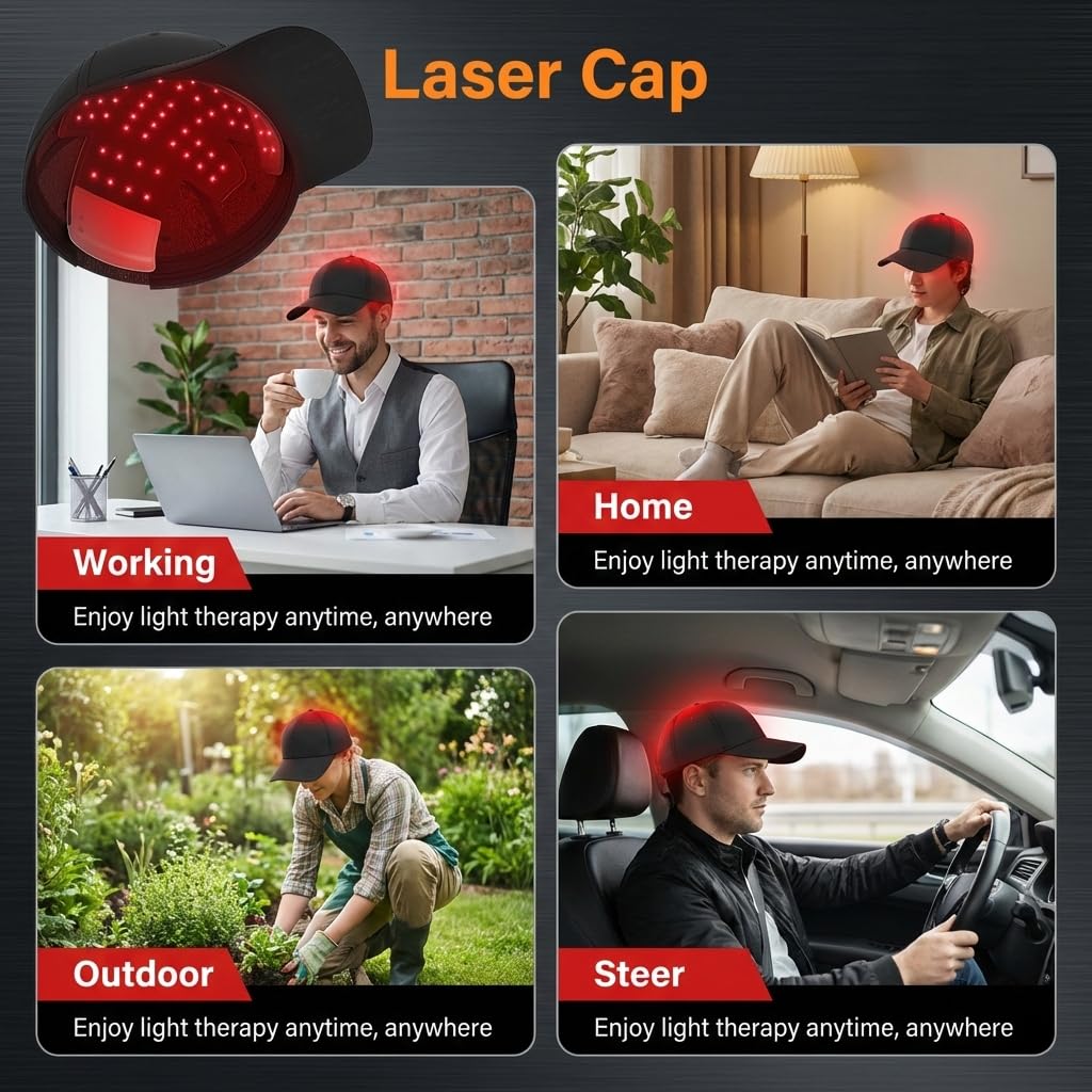 Hair Growth Device, Red Light Therapy for Hair Growth, Laser Hair Growth Cap for Hair Loss- Hair Growth for Men & Women